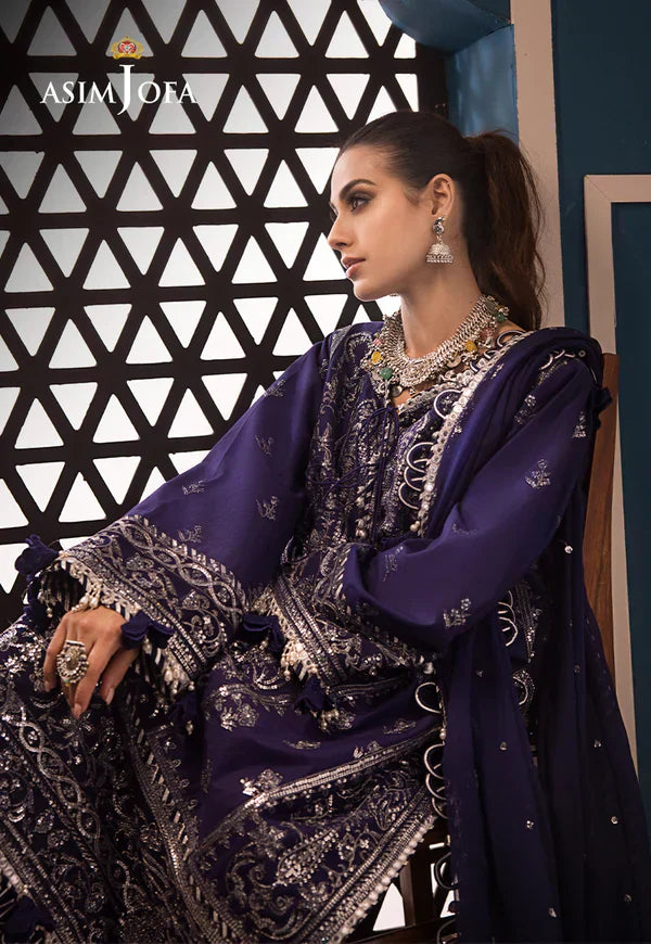Asim Jofa | Fasana e Ishq Eid Luxury Lawn | AJFI-25 - House Of Hania