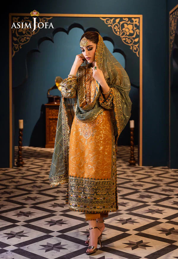 Asim Jofa | Fasana e Ishq Eid Luxury Lawn | AJFI-26 - House Of Hania