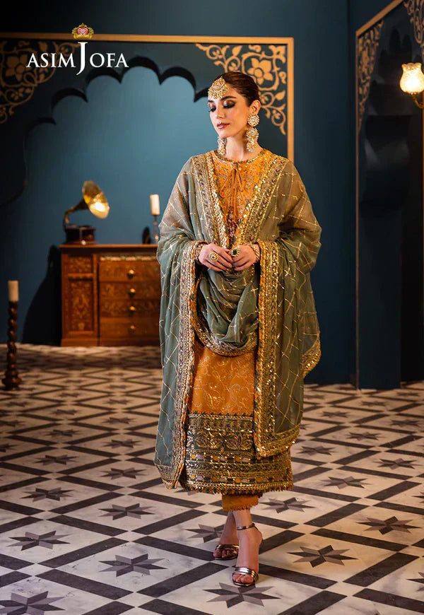 Asim Jofa | Fasana e Ishq Eid Luxury Lawn | AJFI-26 - House Of Hania