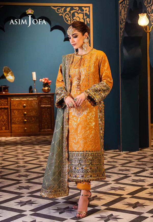 Asim Jofa | Fasana e Ishq Eid Luxury Lawn | AJFI-26 - House Of Hania