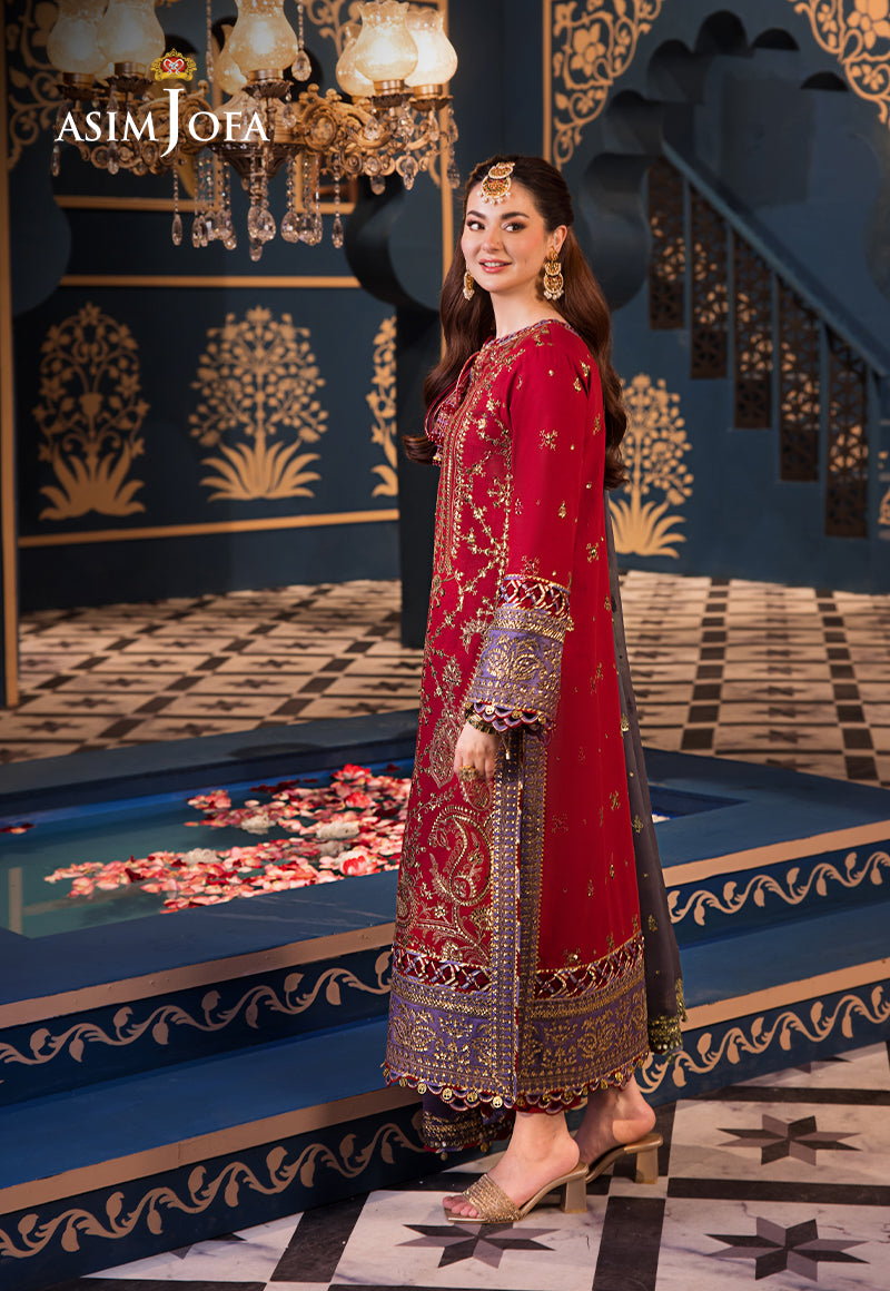 Asim Jofa | Fasana e Ishq Eid Luxury Lawn | AJFI-27 - House Of Hania