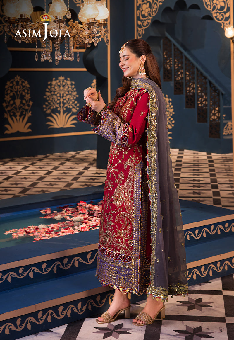 Asim Jofa | Fasana e Ishq Eid Luxury Lawn | AJFI-27 - House Of Hania