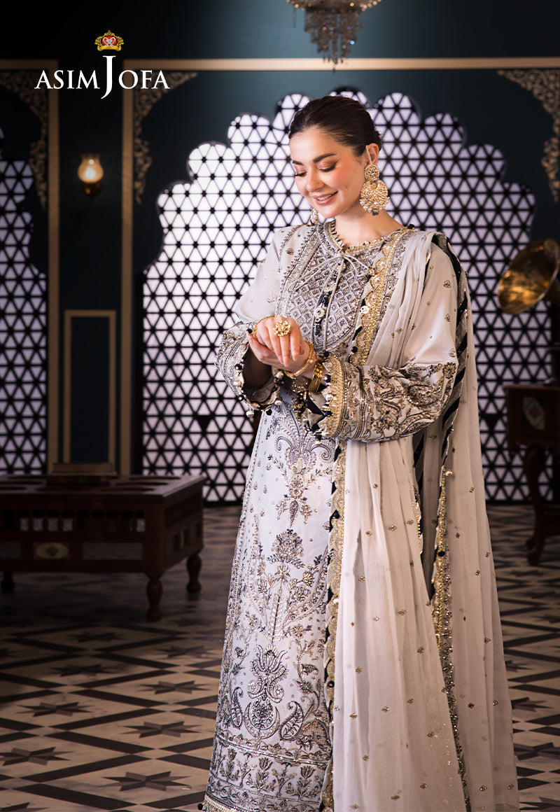Asim Jofa | Fasana e Ishq Eid Luxury Lawn | AJFI-28 - House Of Hania