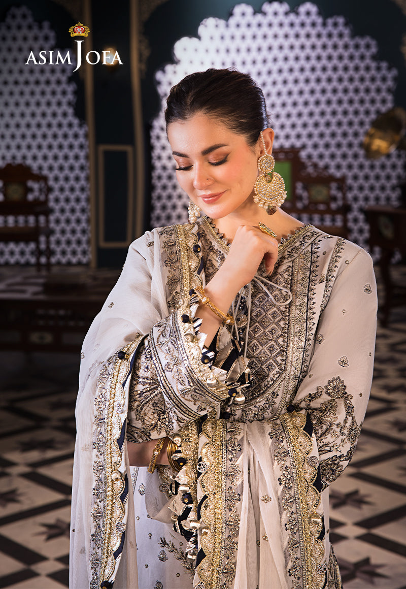 Asim Jofa | Fasana e Ishq Eid Luxury Lawn | AJFI-28 - House Of Hania