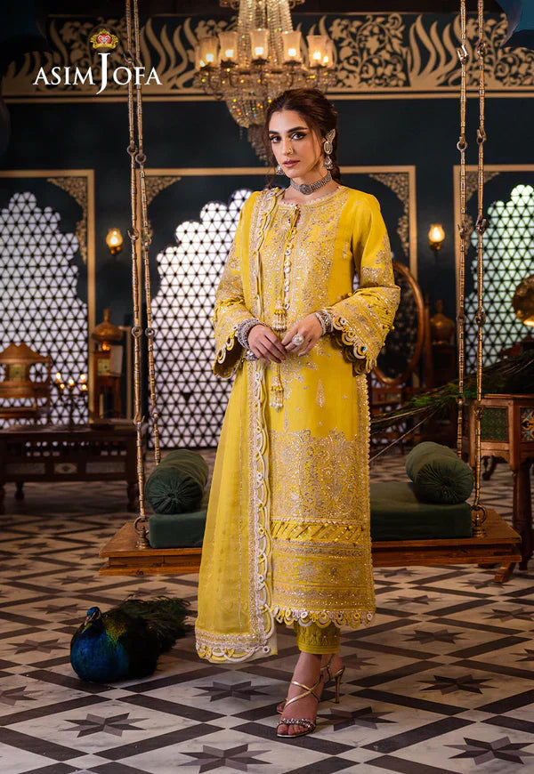 Asim Jofa | Fasana e Ishq Eid Luxury Lawn | AJFI-29 - House Of Hania