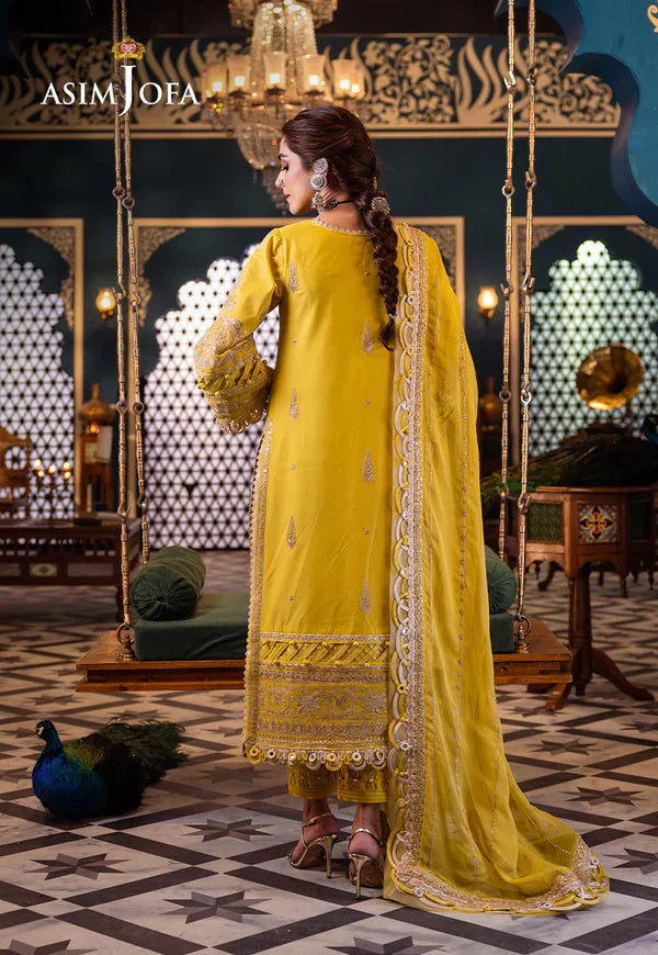 Asim Jofa | Fasana e Ishq Eid Luxury Lawn | AJFI-29 - House Of Hania