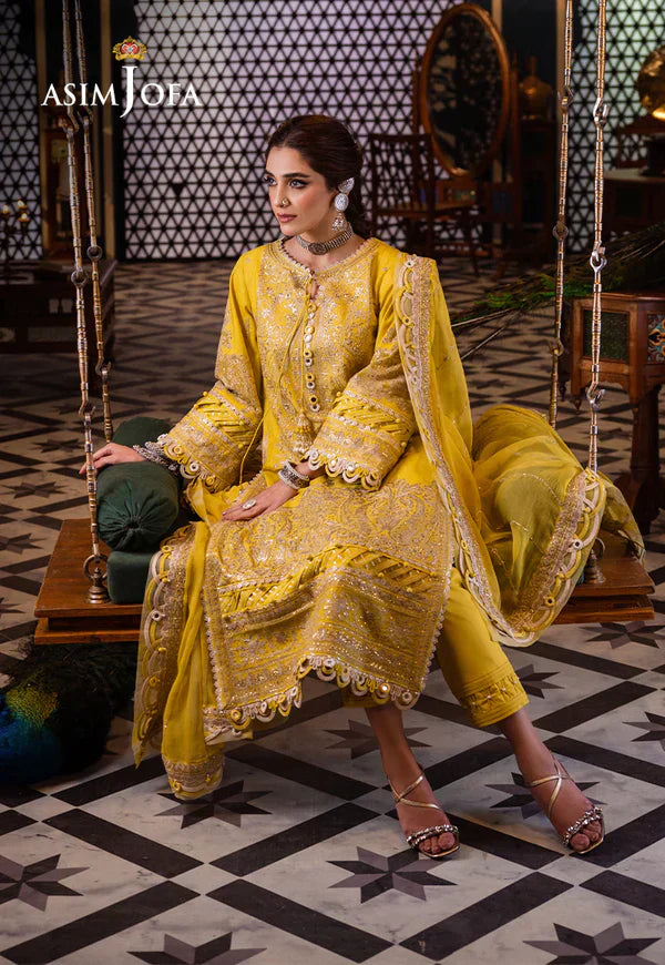 Asim Jofa | Fasana e Ishq Eid Luxury Lawn | AJFI-29 - House Of Hania
