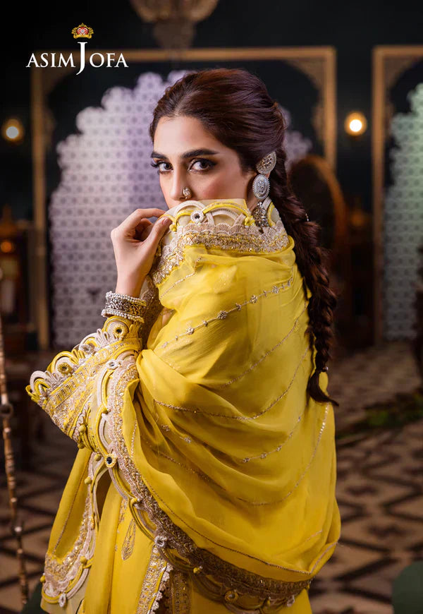 Asim Jofa | Fasana e Ishq Eid Luxury Lawn | AJFI-29 - House Of Hania