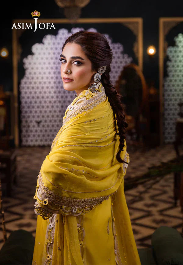 Asim Jofa | Fasana e Ishq Eid Luxury Lawn | AJFI-29 - House Of Hania