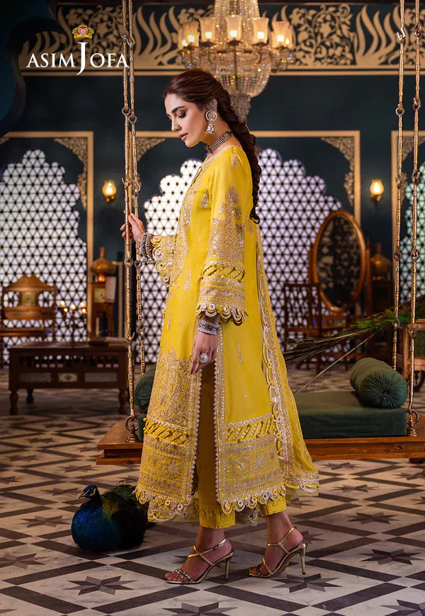 Asim Jofa | Fasana e Ishq Eid Luxury Lawn | AJFI-29 - House Of Hania