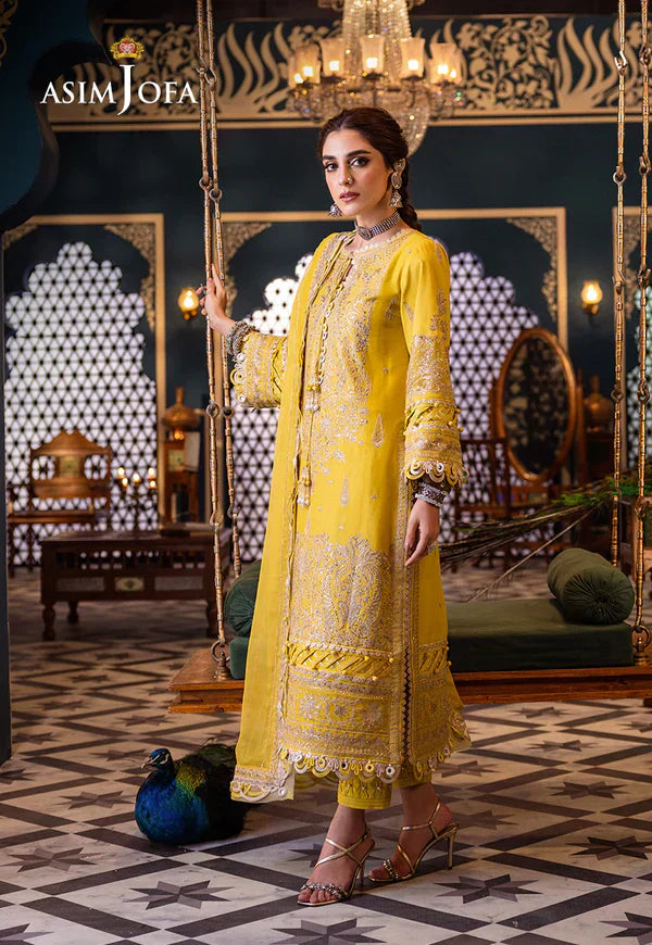 Asim Jofa | Fasana e Ishq Eid Luxury Lawn | AJFI-29 - House Of Hania
