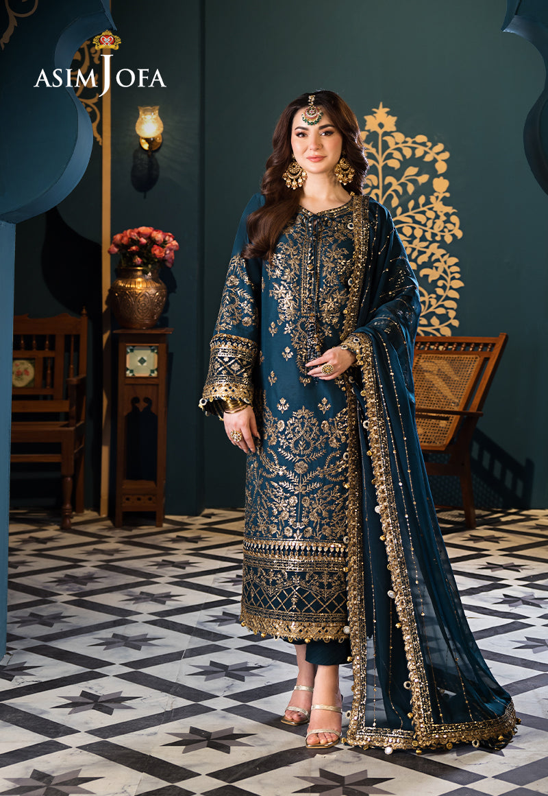 Asim Jofa | Fasana e Ishq Eid Luxury Lawn | AJFI-30 - House Of Hania