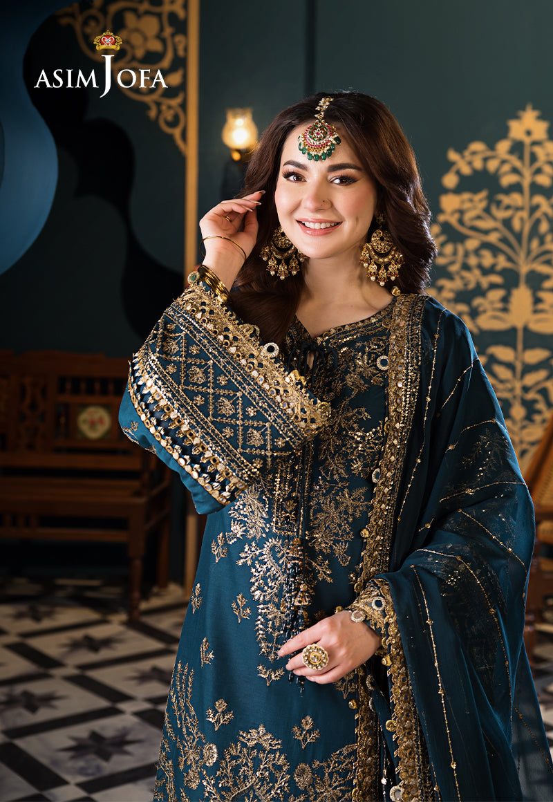 Asim Jofa | Fasana e Ishq Eid Luxury Lawn | AJFI-30 - House Of Hania