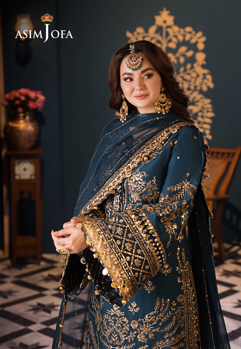 Asim Jofa | Fasana e Ishq Eid Luxury Lawn | AJFI-30 - House Of Hania