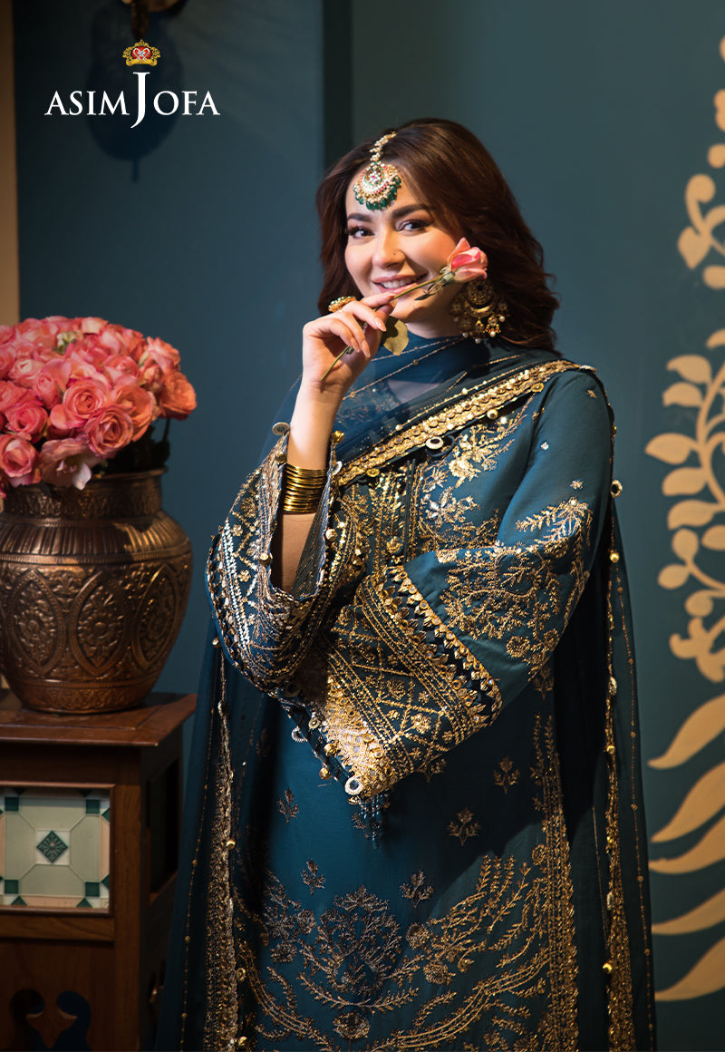Asim Jofa | Fasana e Ishq Eid Luxury Lawn | AJFI-30 - House Of Hania