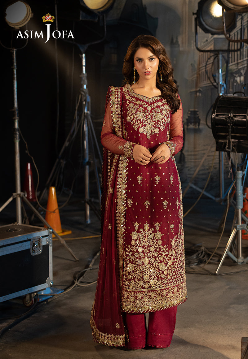 Asim Jofa | Festive Collection 25 | AJLLF-01 - House Of Hania