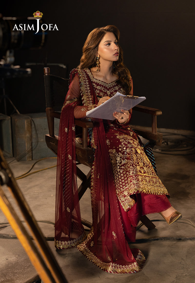 Asim Jofa | Festive Collection 25 | AJLLF-01 - House Of Hania