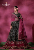 Asim Jofa | Festive Collection 26 | AJULFI-01 Embroidered Net 2 Pcs - House Of Hania