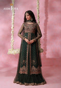 Asim Jofa | Festive Collection 26 | AJULFI-02 Embroidered Net 3 Pcs - House Of Hania