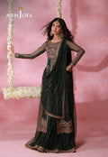 Asim Jofa | Festive Collection 26 | AJULFI-02 Embroidered Net 3 Pcs - House Of Hania