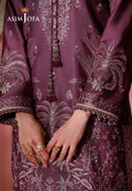 Asim Jofa | Festive Collection 26 | AJULFI-03 Embroidered Charmeuse Silk  3 Pcs - House Of Hania