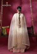 Asim Jofa | Festive Collection 26 | AJULFI-08 Embroidered Organza 3 Pcs - House Of Hania