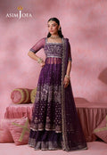 Asim Jofa | Festive Collection 26 | AJULFI-09 Embroidered Net 2 Pcs - House Of Hania