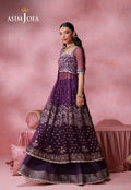 Asim Jofa | Festive Collection 26 | AJULFI-09 Embroidered Net 2 Pcs - House Of Hania