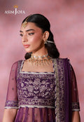 Asim Jofa | Festive Collection 26 | AJULFI-09 Embroidered Net 2 Pcs - House Of Hania