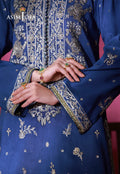 Asim Jofa | Festive Collection 26 | AJULFI-10 Embroidered Raw Silk 3 Pcs - House Of Hania