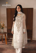 Asim Jofa | Heeriye | AJHE-03 EMBROIDERED ORGANZA 3 PCS - House Of Hania