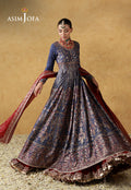 Asim Jofa | Ishq e Eid | AJULN-06 Embroidered Silk 3 Pcs - House Of Hania