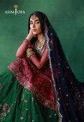 Asim Jofa | Ishq e Eid | AJULN-08 Embroidered Net 3 Pcs - House Of Hania
