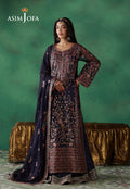 Asim Jofa | Ishq e Eid | AJULN-13 Embroidered Javeria Net 3 Pcs - House Of Hania