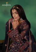 Asim Jofa | Ishq e Eid | AJULN-13 Embroidered Javeria Net 3 Pcs - House Of Hania