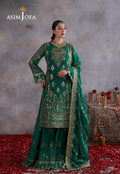 Asim Jofa | Ishq e Eid | AJULN-16 Embroidered Chiffon 3 Pcs - House Of Hania