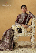 Asim Jofa | Ishq e Eid | AJULN-17  Embroidered Raw Silk  3 Pcs - House Of Hania
