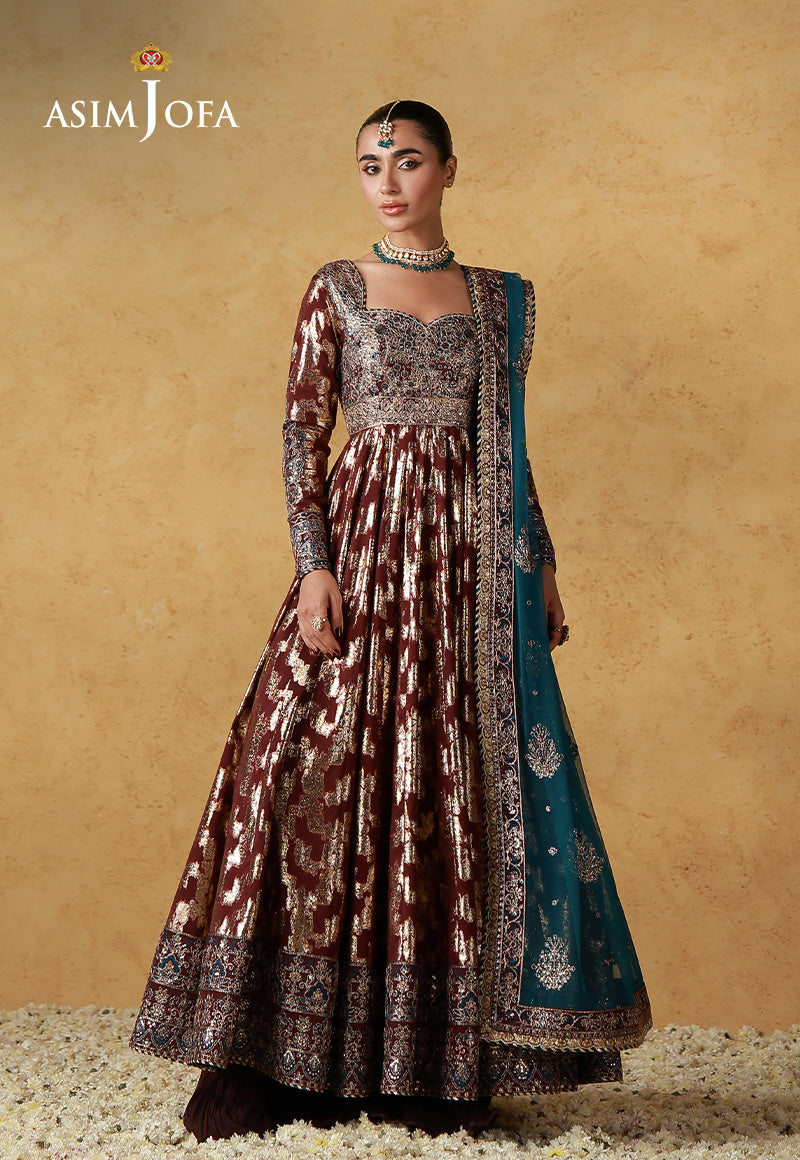 Asim Jofa | Ishq e Eid | AJULN-18 Embroidered Banarasi 3 Pcs - House Of Hania