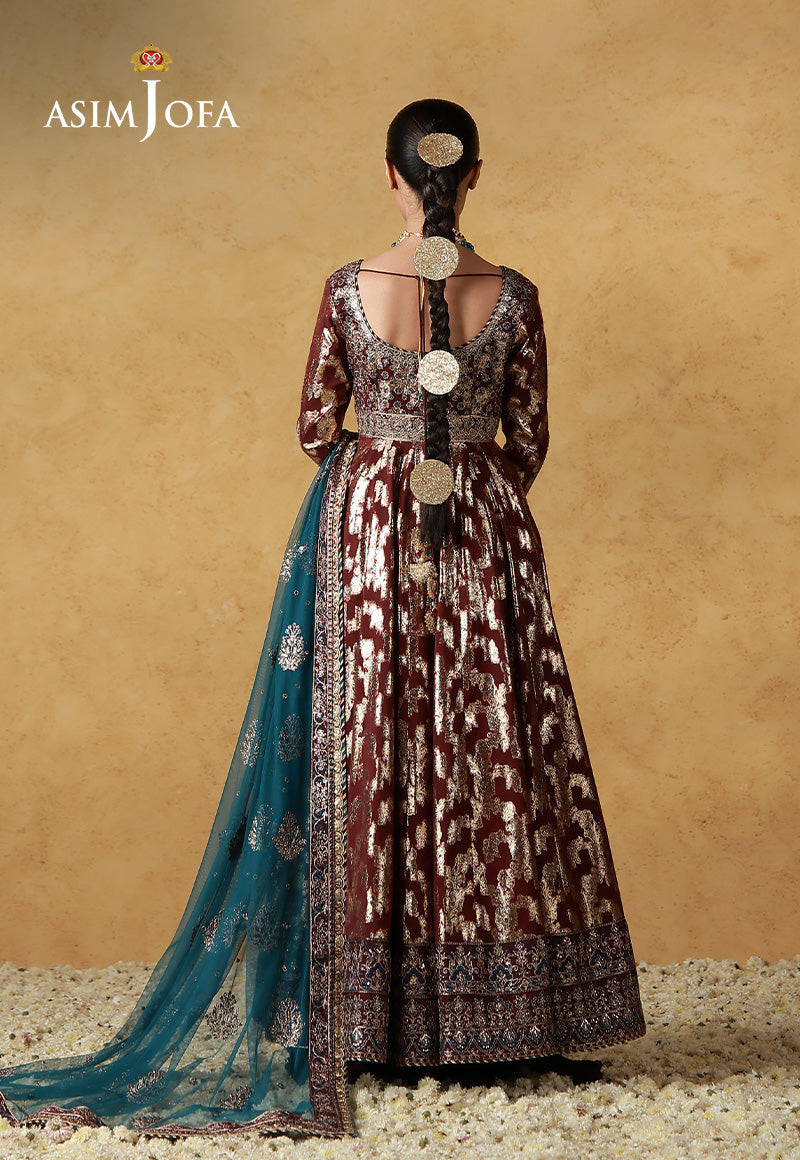 Asim Jofa | Ishq e Eid | AJULN-18 Embroidered Banarasi 3 Pcs - House Of Hania