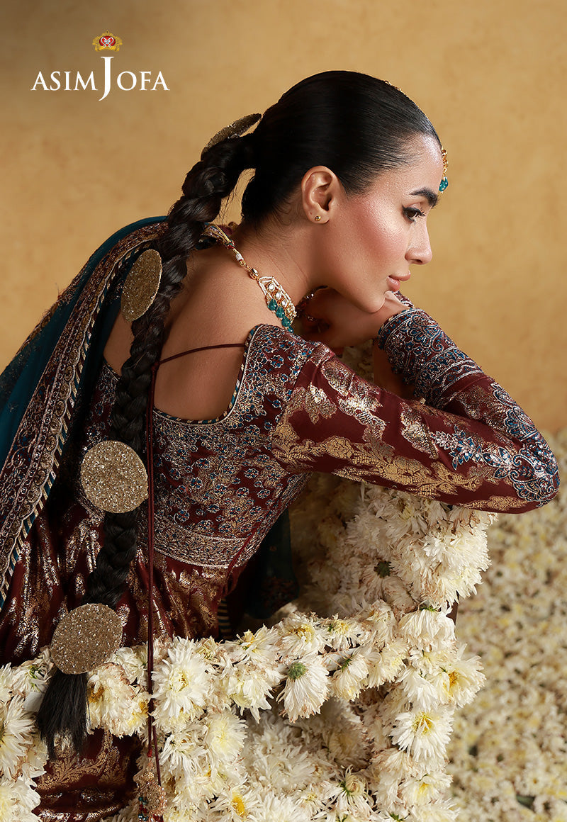 Asim Jofa | Ishq e Eid | AJULN-18 Embroidered Banarasi 3 Pcs - House Of Hania