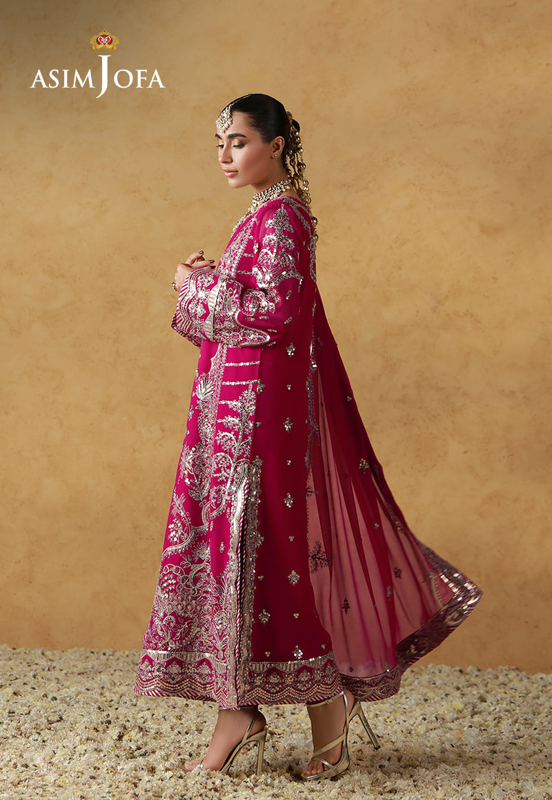 Asim Jofa | Ishq e Eid | AJULN-21 Embroidered Chiffon  3 Pcs - House Of Hania