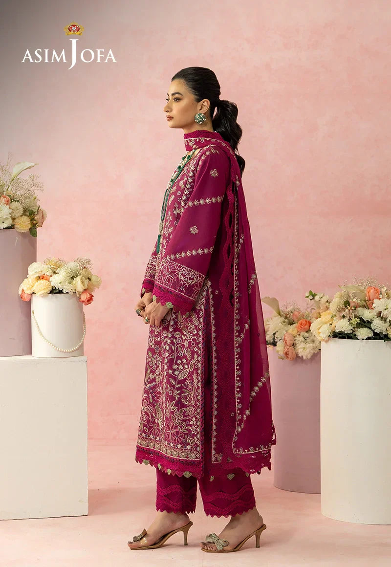 Asim Jofa | Ishq e Eid | AJULW-02 Embroidered Lawn 3 Pcs - House Of Hania