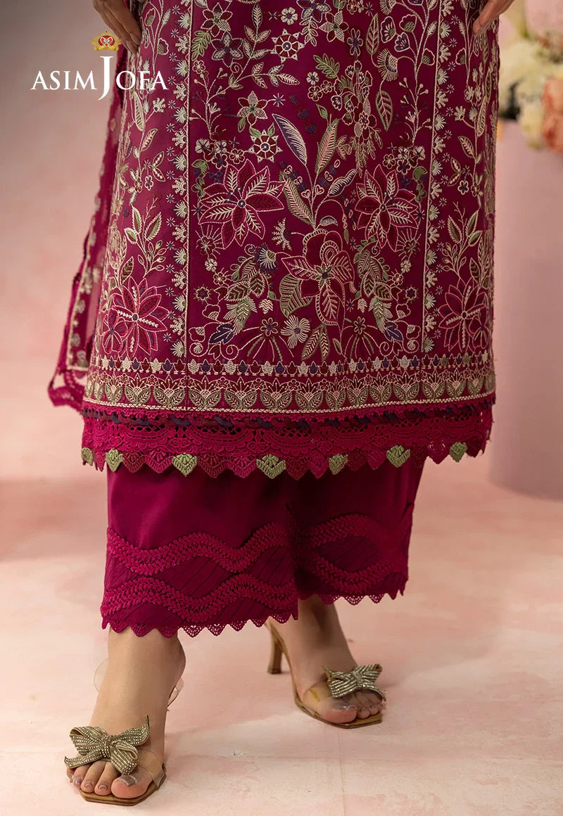 Asim Jofa | Ishq e Eid | AJULW-02 Embroidered Lawn 3 Pcs - House Of Hania