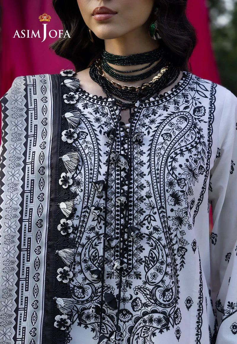 Asim Jofa | Ishq e Eid | AJULW-04 Embroidered Lawn 3 Pcs - House Of Hania
