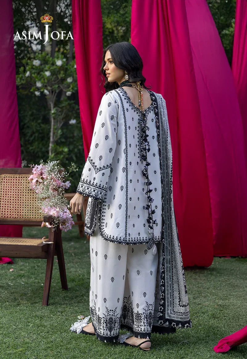 Asim Jofa | Ishq e Eid | AJULW-04 Embroidered Lawn 3 Pcs - House Of Hania