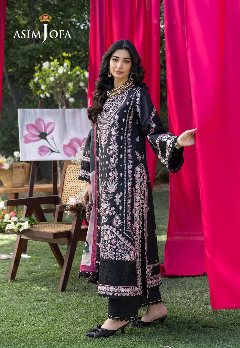 Asim Jofa | Ishq e Eid | AJULW-05 Embroidered Lawn 3 Pcs - House Of Hania
