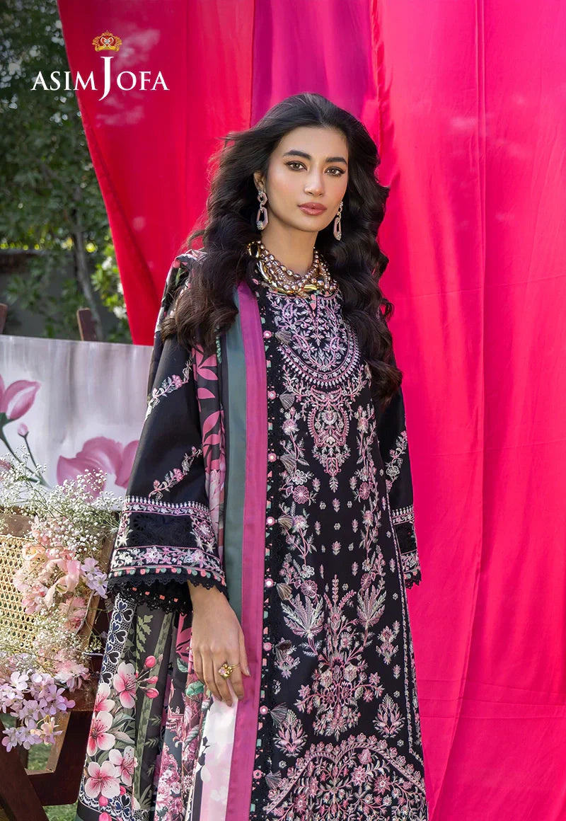 Asim Jofa | Ishq e Eid | AJULW-05 Embroidered Lawn 3 Pcs - House Of Hania