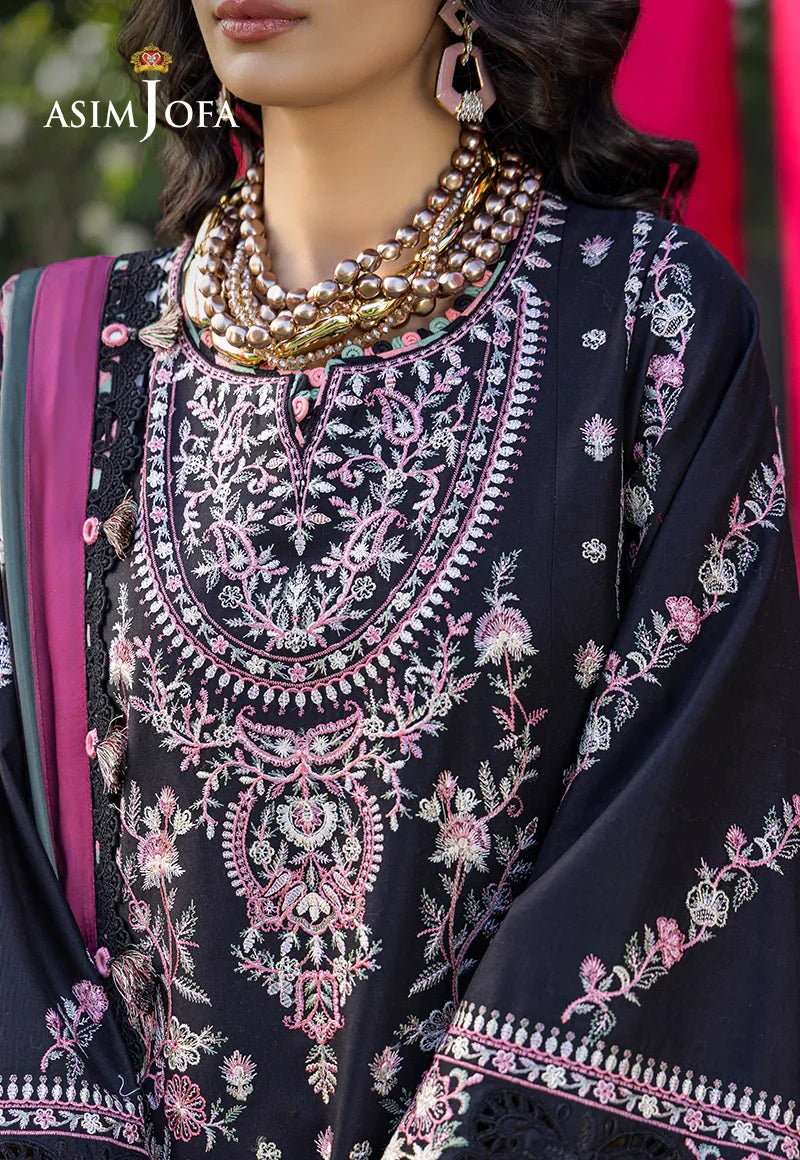 Asim Jofa | Ishq e Eid | AJULW-05 Embroidered Lawn 3 Pcs - House Of Hania