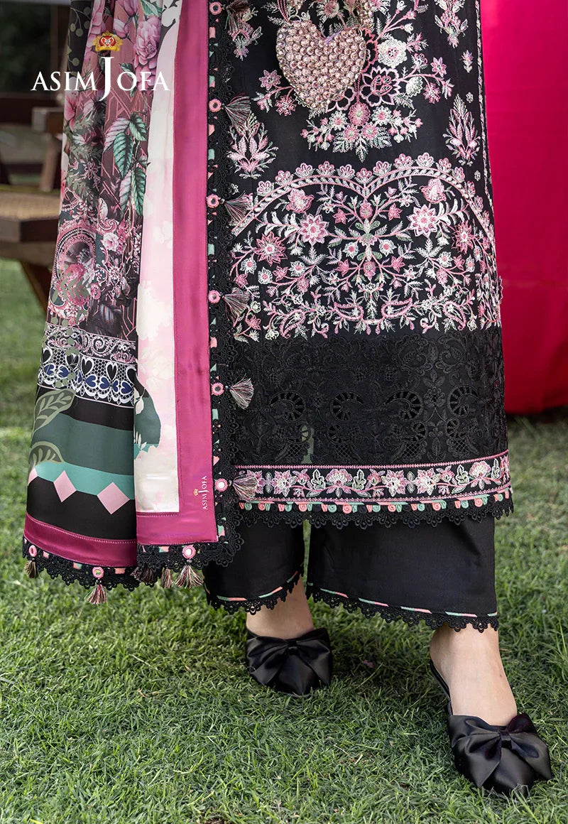 Asim Jofa | Ishq e Eid | AJULW-05 Embroidered Lawn 3 Pcs - House Of Hania