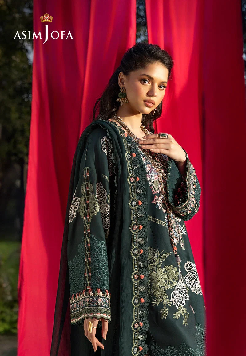 Asim Jofa | Ishq e Eid | AJULW-06 Embroidered Lawn 3 Pcs - House Of Hania